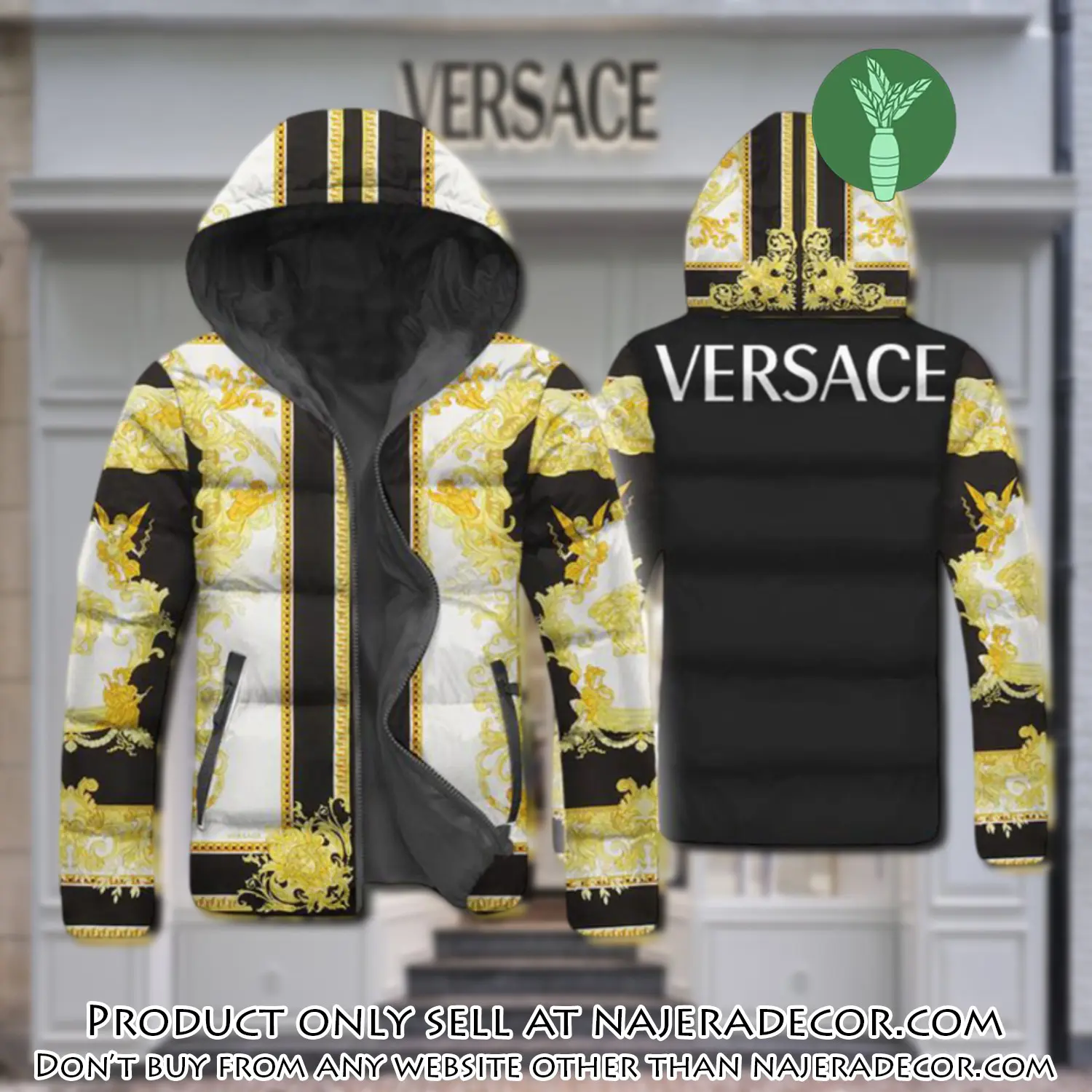 Versace downfilled coat ultralight down jacket outdoor jacket warm outwear dfj1023 njr3352727